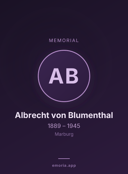 Memorial portrait of Albrecht von Blumenthal