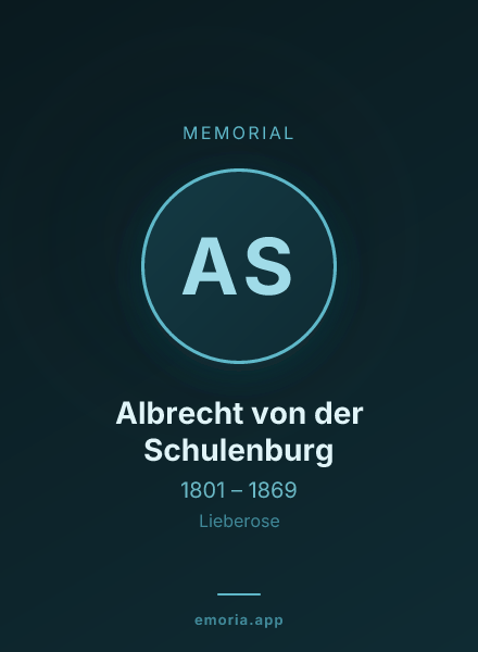 Memorial portrait of Albrecht von der Schulenburg