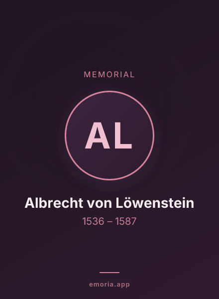 Memorial portrait of Albrecht von Löwenstein