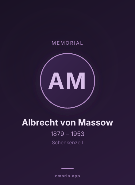 Memorial portrait of Albrecht von Massow