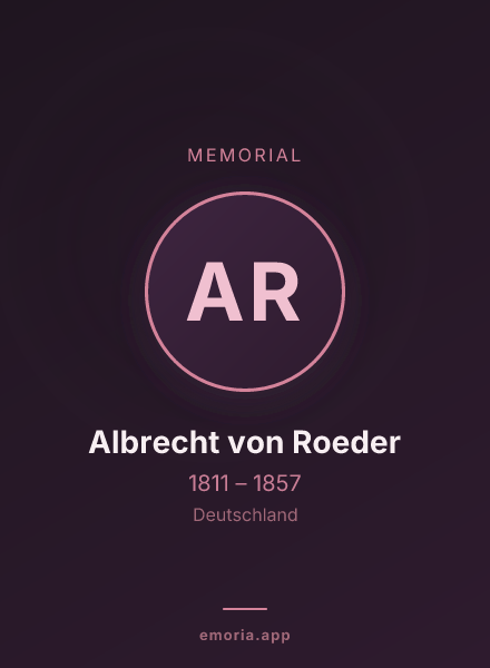 Memorial portrait of Albrecht von Roeder