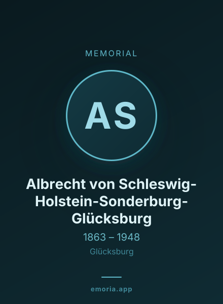Memorial portrait of Albrecht von Schleswig-Holstein-Sonderburg-Glücksburg
