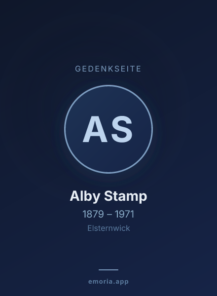 Gedenkportrait von Alby Stamp