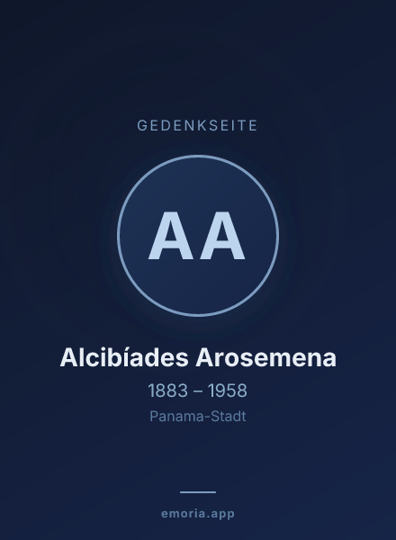 Gedenkportrait von Alcibíades Arosemena