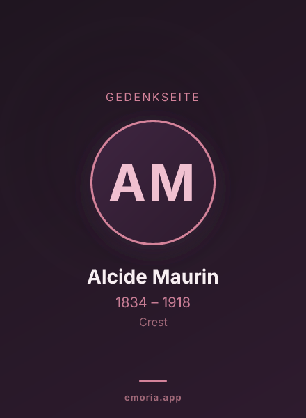 Gedenkportrait von Alcide Maurin