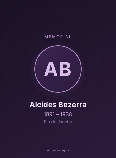 Memorial portrait of Alcides Bezerra