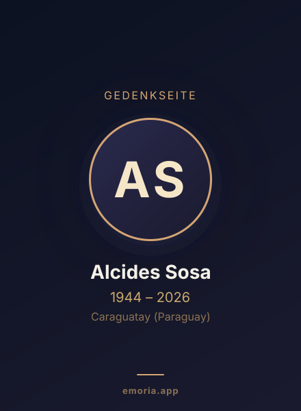 Gedenkportrait von Alcides Sosa