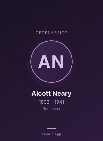 Gedenkportrait von Alcott Neary