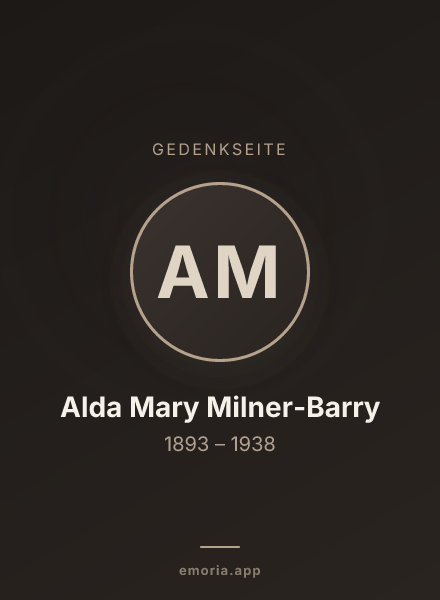 Gedenkportrait von Alda Mary Milner-Barry