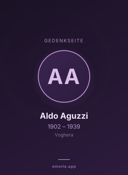 Gedenkportrait von Aldo Aguzzi