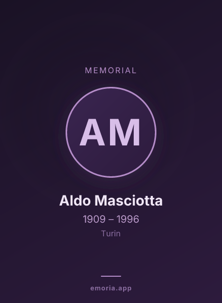 Memorial portrait of Aldo Masciotta