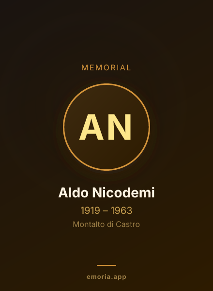 Memorial portrait of Aldo Nicodemi
