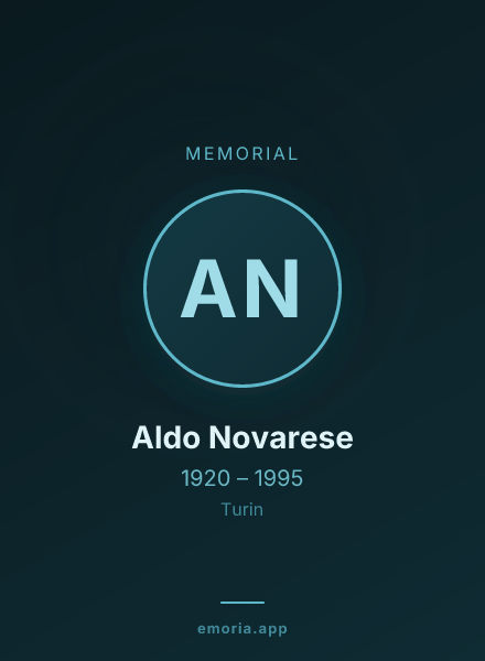 Memorial portrait of Aldo Novarese