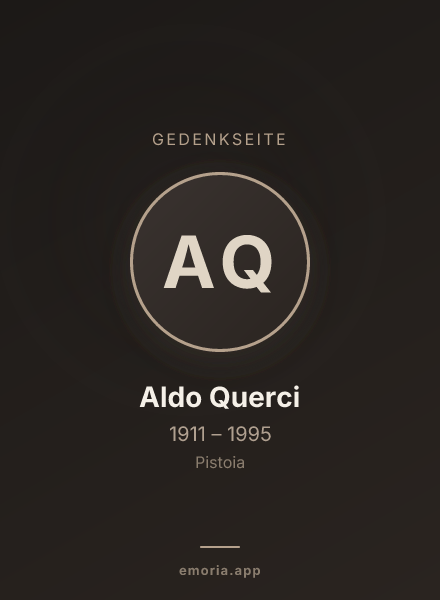 Gedenkportrait von Aldo Querci