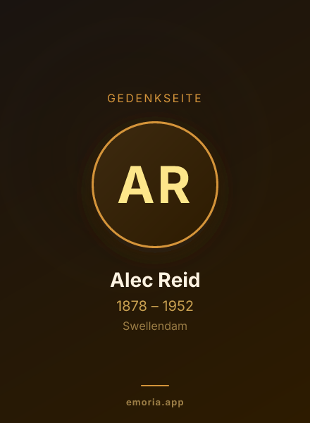 Gedenkportrait von Alec Reid