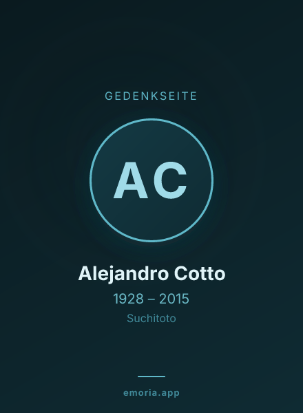 Gedenkportrait von Alejandro Cotto