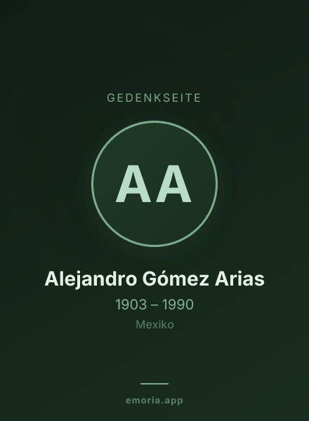 Gedenkportrait von Alejandro Gómez Arias