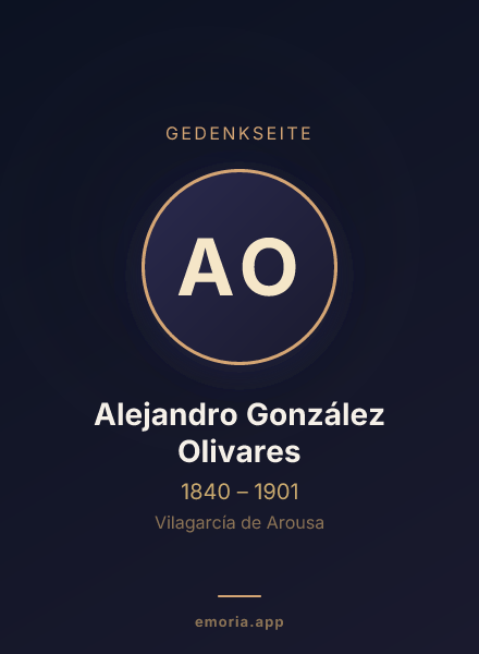 Gedenkportrait von Alejandro González Olivares