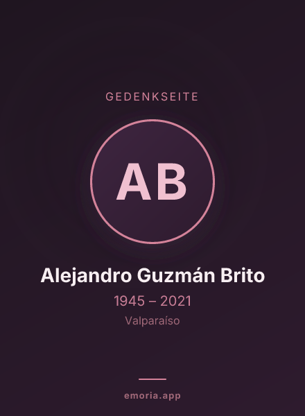 Gedenkportrait von Alejandro Guzmán Brito