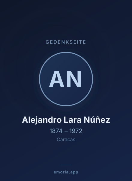 Gedenkportrait von Alejandro Lara Núñez