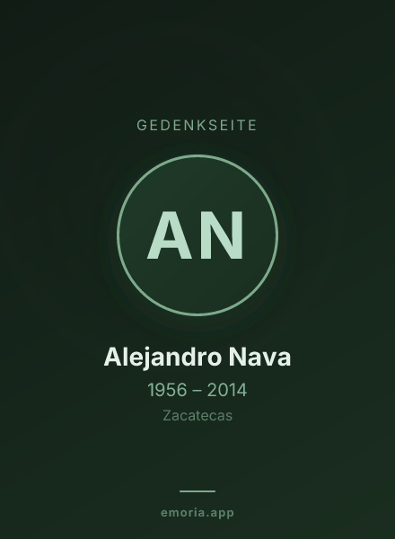Gedenkportrait von Alejandro Nava
