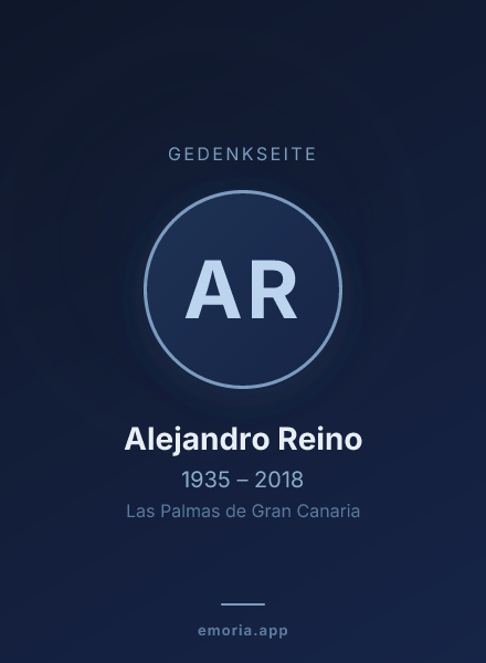 Gedenkportrait von Alejandro Reino