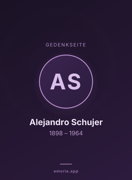Gedenkportrait von Alejandro Schujer