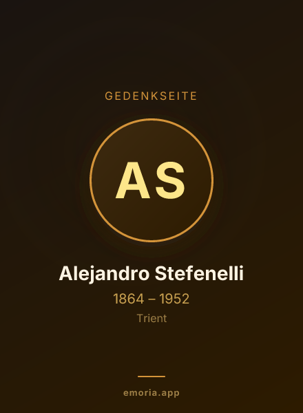 Gedenkportrait von Alejandro Stefenelli