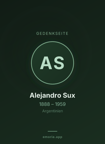 Gedenkportrait von Alejandro Sux