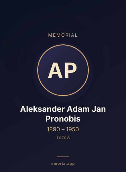 Memorial portrait of Aleksander Adam Jan Pronobis