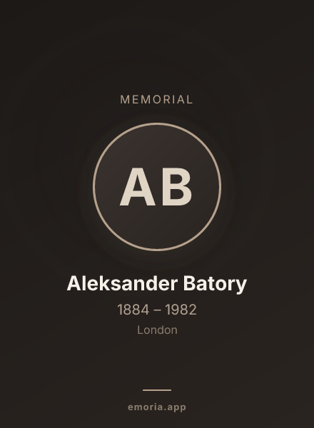 Memorial portrait of Aleksander Batory