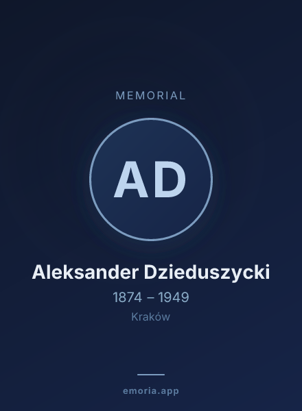 Memorial portrait of Aleksander Dzieduszycki