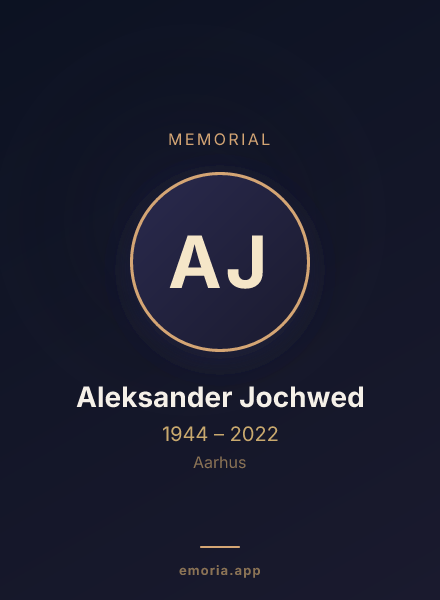 Memorial portrait of Aleksander Jochwed