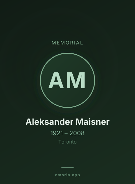 Memorial portrait of Aleksander Maisner