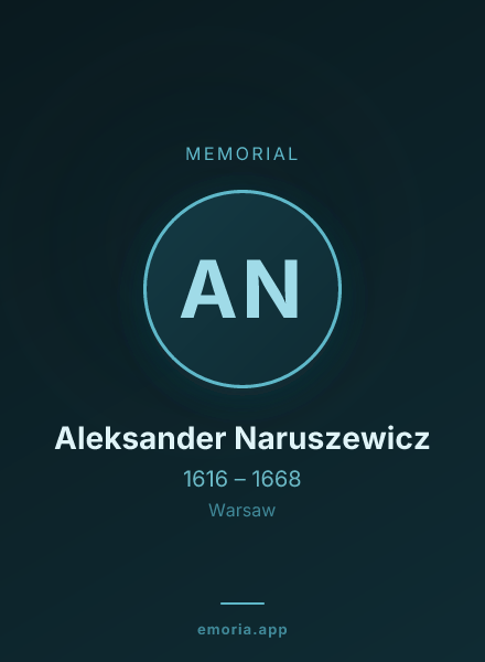 Memorial portrait of Aleksander Naruszewicz