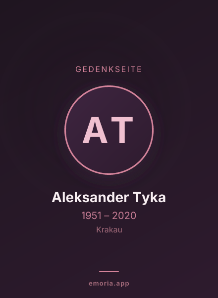 Gedenkportrait von Aleksander Tyka