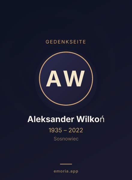 Gedenkportrait von Aleksander Wilkoń