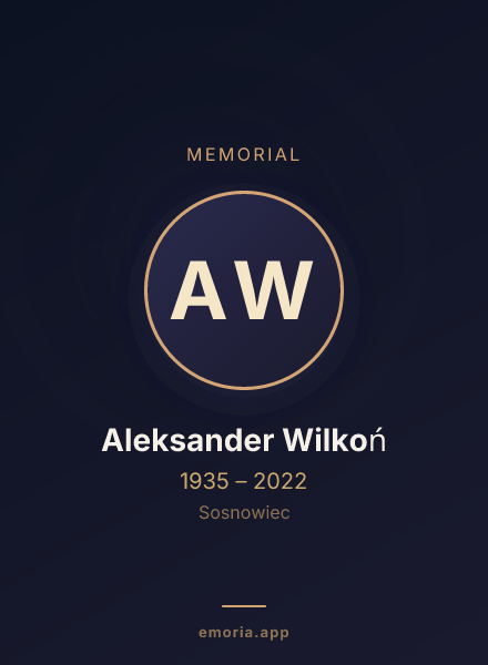 Memorial portrait of Aleksander Wilkoń