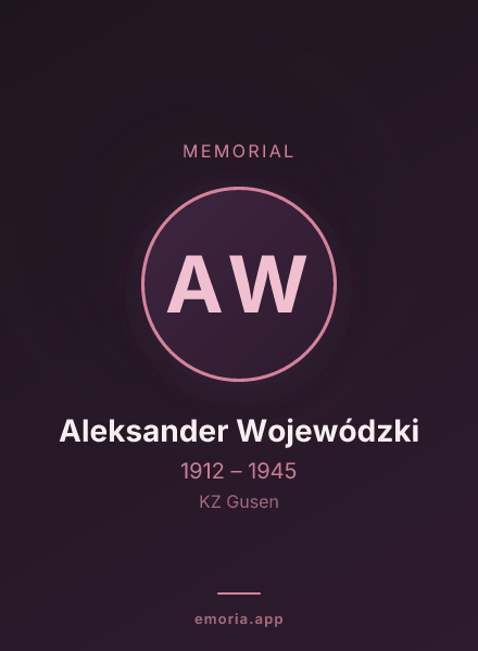 Memorial portrait of Aleksander Wojewódzki