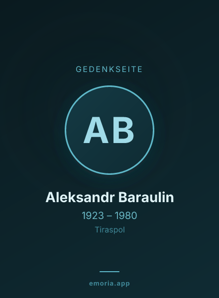 Gedenkportrait von Aleksandr Baraulin