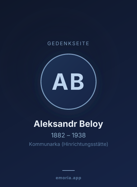 Gedenkportrait von Aleksandr Beloy