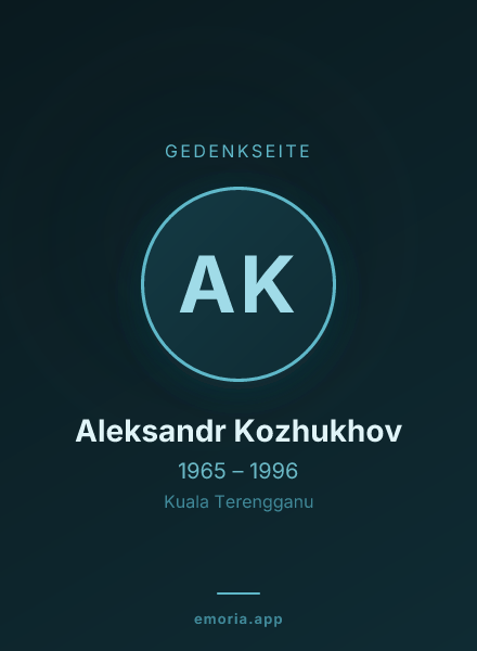 Gedenkportrait von Aleksandr Kozhukhov
