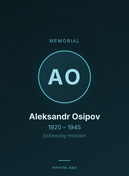 Memorial portrait of Aleksandr Osipov