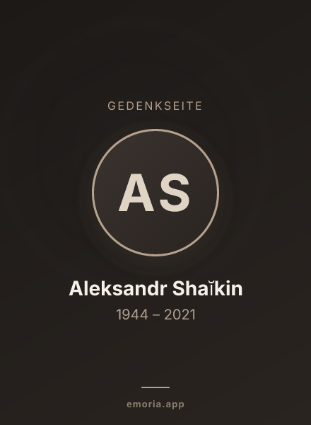 Gedenkportrait von Aleksandr Shaĭkin