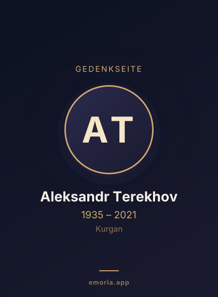 Gedenkportrait von Aleksandr Terekhov
