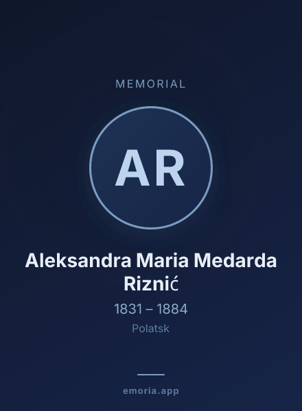 Memorial portrait of Aleksandra Maria Medarda Riznić