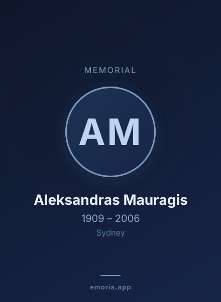 Memorial portrait of Aleksandras Mauragis