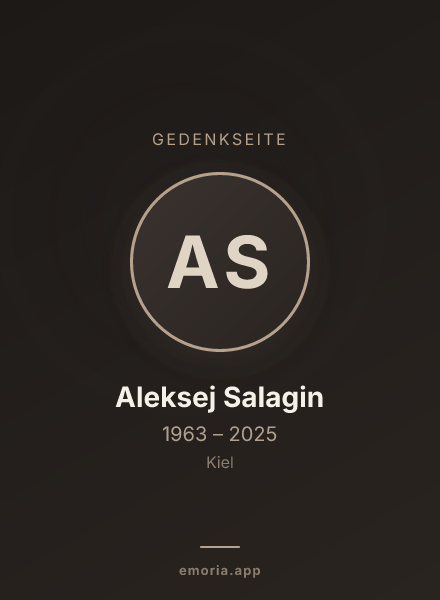 Gedenkportrait von Aleksej Salagin