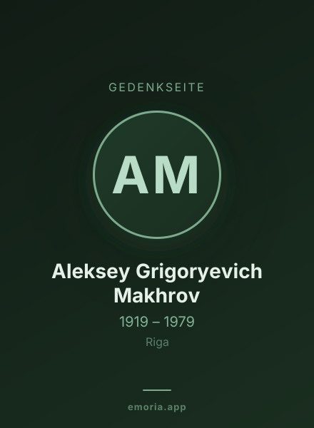 Gedenkportrait von Aleksey Grigoryevich Makhrov