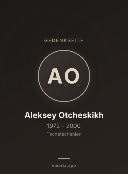 Gedenkportrait von Aleksey Otcheskikh